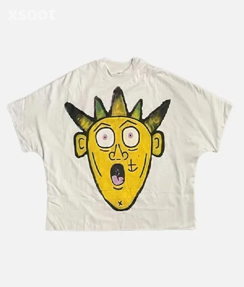Billionaire Studios Yellow Logo Tee White