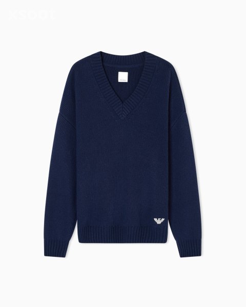 New York Capsule Collection wool-blend V-neck jumper