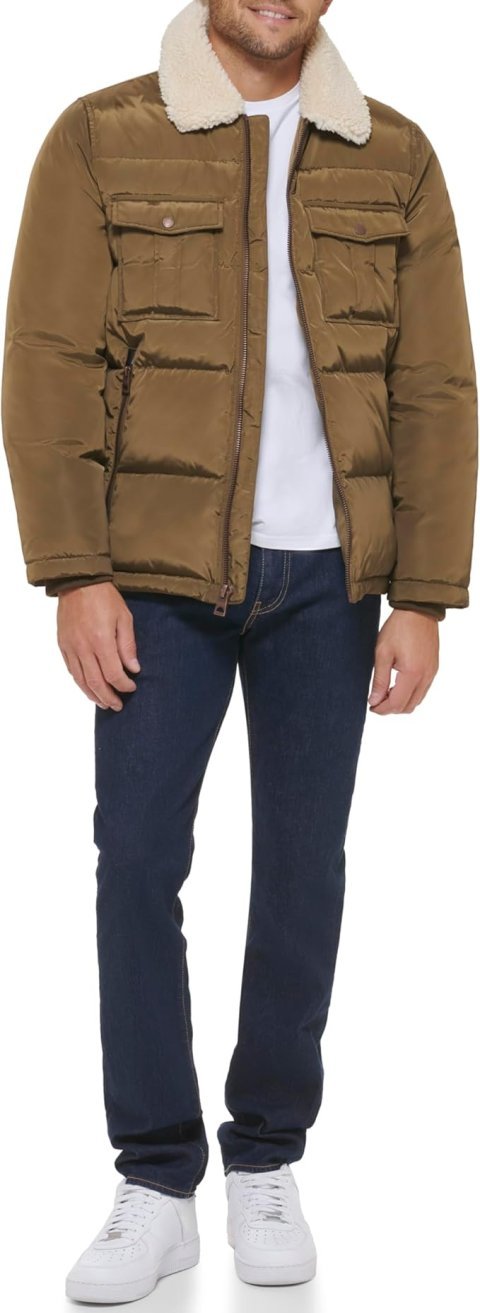 Mid-weight Puffer Jacket With Removable Hood