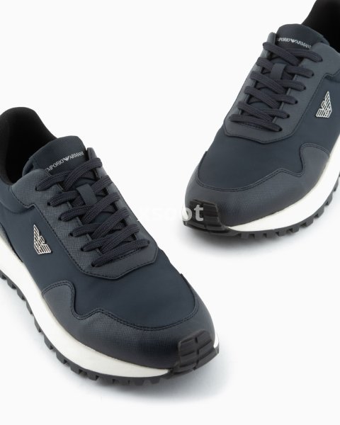 ASV recycled nylon sneakers with regenerated Saffiano details