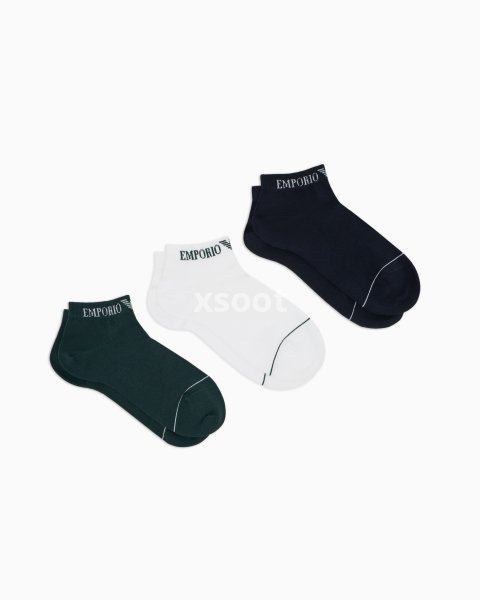 Three-pack of Extended logo ankle socks