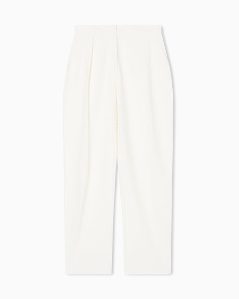 ASV chevron motif jersey trousers with pleats