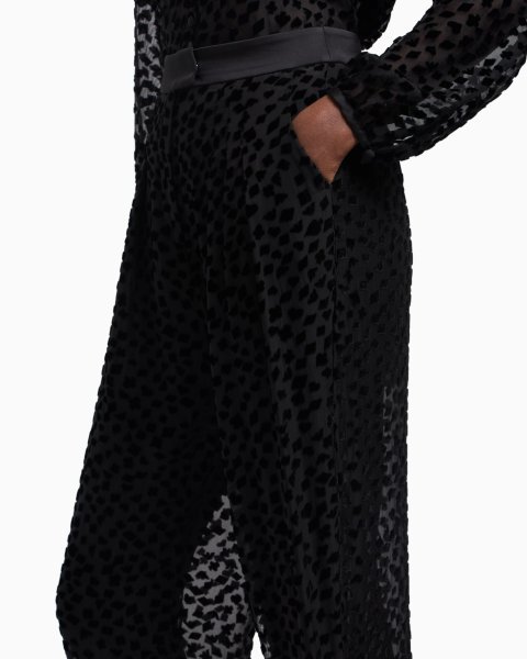 ASV Jeu de Cartes devoré tulle trousers with pleats