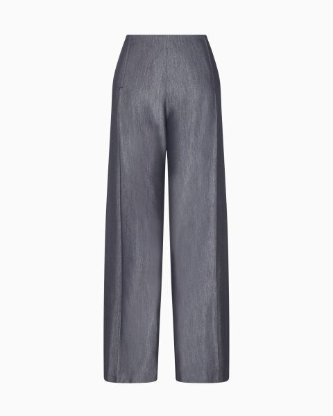 Polygon capsule collection yarn-dyed gabardine trousers