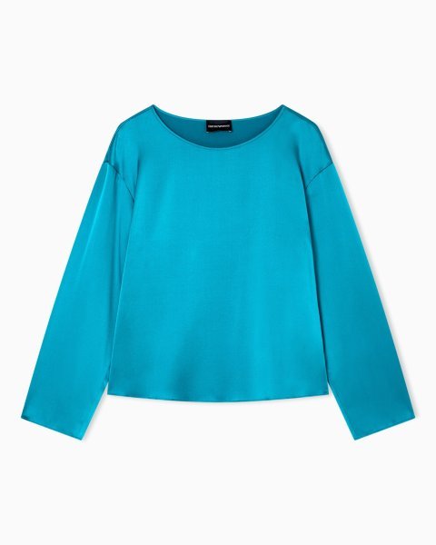 Silk satin blouse