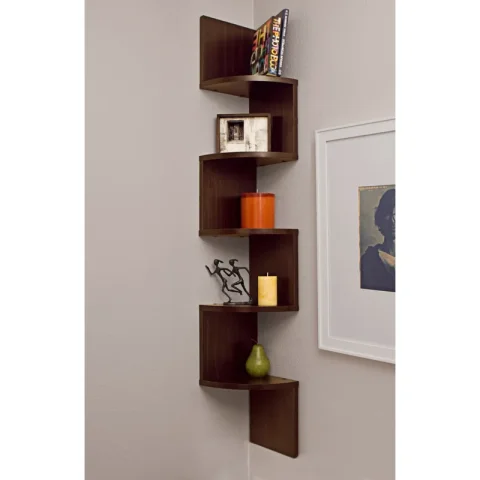 Saveliy 5 Tier Corner Wall Shelf