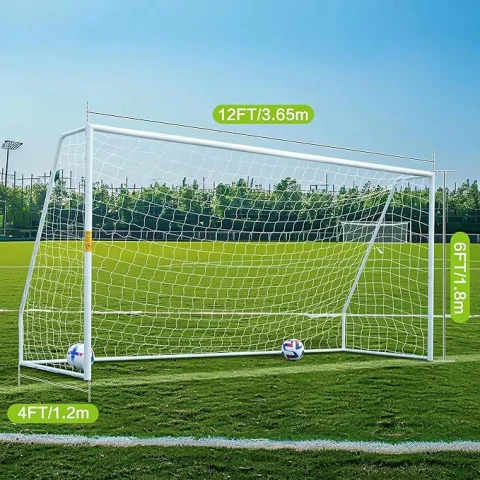Soccer Goals 12ft Soccer Nets For Backyard Portable Soccer Goals