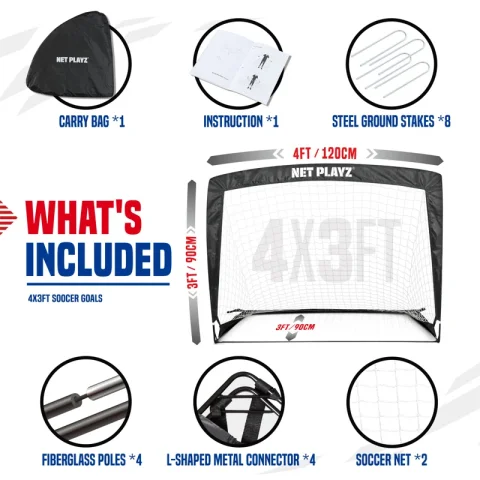 Net Playz Plastic Soccer with Carrying Case