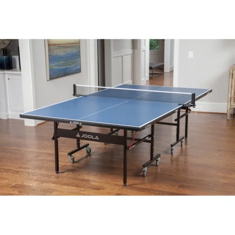 Indoor Table Tennis Table with Net and Post Set - 10 Minute Easy Assembly